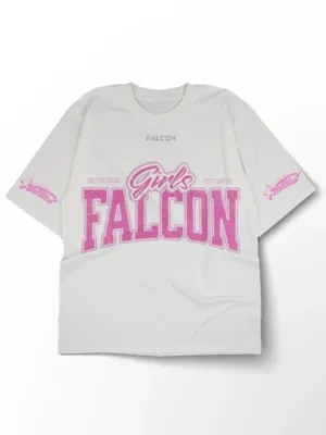 falcon girls club white t shirt