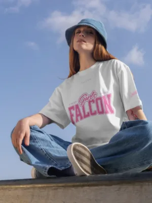 falcon girls club white t shirt
